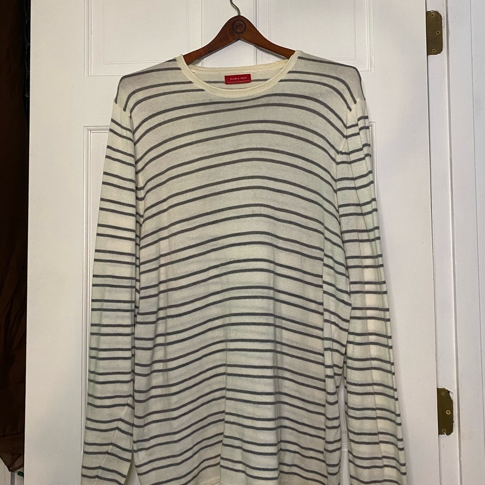 Men's 100% Cotton Long Sleeve light sweater